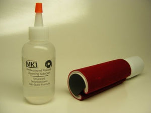 MK1 PROFESSIONAL RECORD CLEANING FLUID SOLUTION 1OZ & VACUUM WAND BRUSH CLEANER