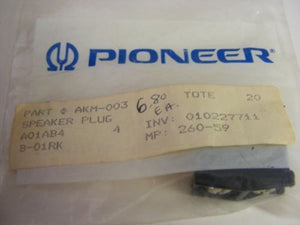 NOS PIONEER SPEAKER PLUG AKM-003 FOR MANY SX AND SA 1970s RECEIVERS AMPS